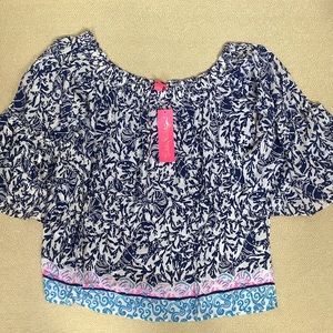 Lilly Pulitzer Nevie off shoulder top